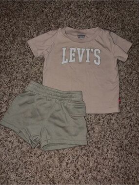 Levi's Light Beige Baby Tee with Subtle Logo